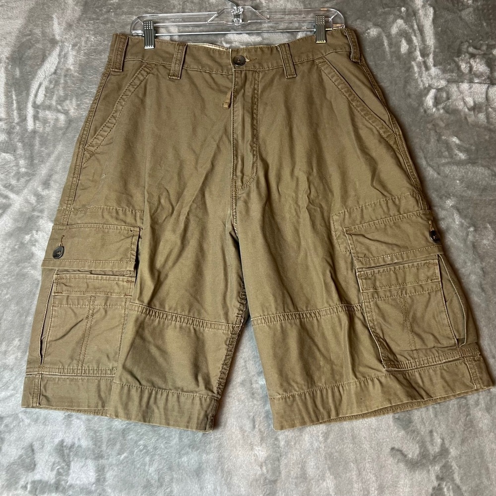 Levi's Men's Cargo Shorts Khaki Tan Size 32 Utility Pockets Relaxed Fit - Picture 1 of 6